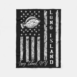 Long Island Ny für Flunder-Angler Fleecedecke