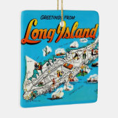  Long Island, NY Greeting Keramikornament (Rechts)