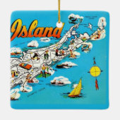  Long Island, NY Greeting Keramikornament (Rückseite)