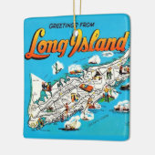 Long Island, NY Gruß Keramikornament (Links)