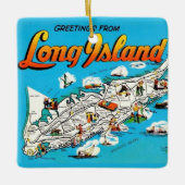 Long Island, NY Gruß Keramikornament (Vorderseite)