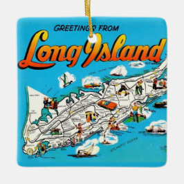 Long Island, NY Gruß Keramikornament