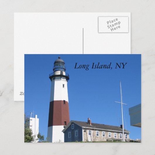 Long Island, NY Postkarte (Vorne/Hinten)