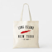 Long Island NY Souvenir T-Shirt Native Long Island Tragetasche (Rückseite)