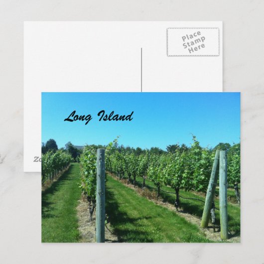 Long Island Postkarte (Vorne/Hinten)