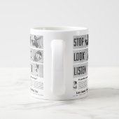 Long Island Railway Safety Jumbo-Tasse (Rückseite)