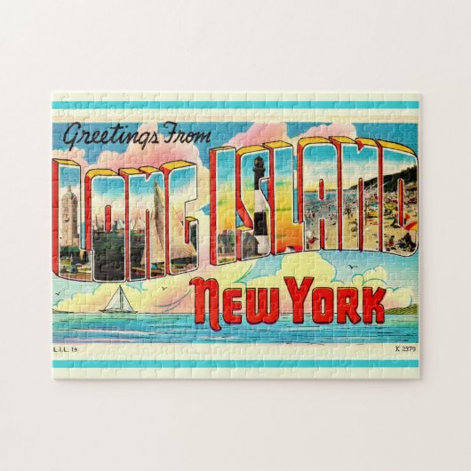 Long Island Retro 11x14 Puzzle (Horizontal)