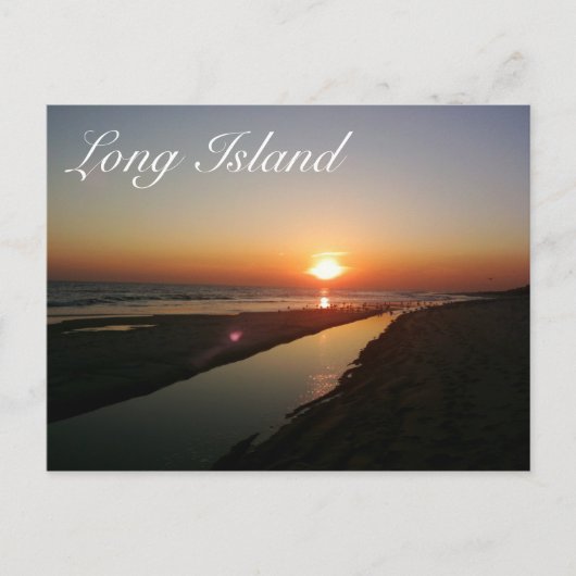 Long Island Seashore Postkarte (Vorderseite)