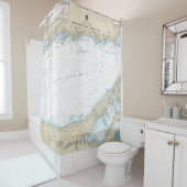 Long Island Sound Eastern Part Nautic Chart Duschvorhang (Beispiel)