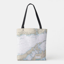 Long Island Sound Eastern Part Nautic Chart Tasche