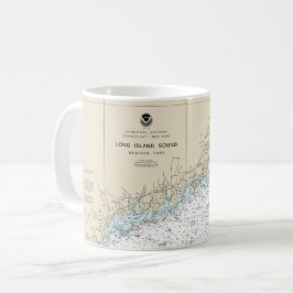 Long Island Sound Western Teil Nautic Chart Kaffeetasse