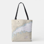 Long Island Sound Western Teil Nautic Chart Tasche (Rückseite)