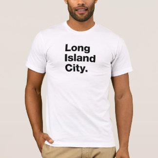 Long Island-Stadt (Schwarzes) T-Shirt