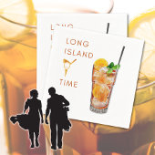 Long Island Tee Time Cocktail Napkin Serviette