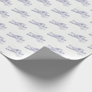 Long Island The Hamptons Karte Geschenkpapier
