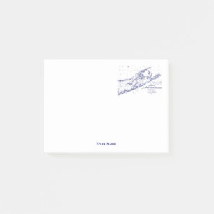 Long Island The Hamptons Karte Post-it Klebezettel