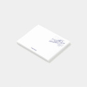 Long Island The Hamptons Map Post-it Klebezettel (angewinkelt)