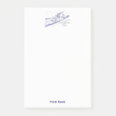 Long Island The Hamptons Map Post-it Klebezettel (Vorderseite)