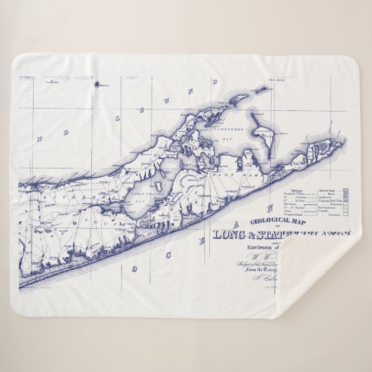 Long Island The Hamptons Map Sherpadecke (Vorderseite (Horizontal))