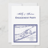 Long Island The Hamptons Map VC Einladung (Vorderseite)