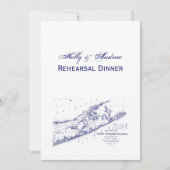 Long Island The Hamptons Map VC Einladung (Vorderseite)