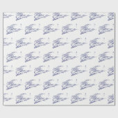 Long Island The Hamptons Map VC Geschenkpapier (Flach)