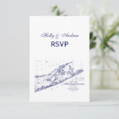 Long Island The Hamptons Map VC UAWG RSVP Karte (Stehend Vorderseite)