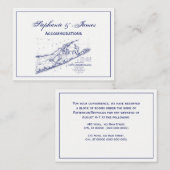 Long Island The Hamptons Map VC Visitenkarte (Vorne/Hinten)