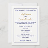 Long Island The Hamptons Map VC Wedding Einladung (Rückseite)