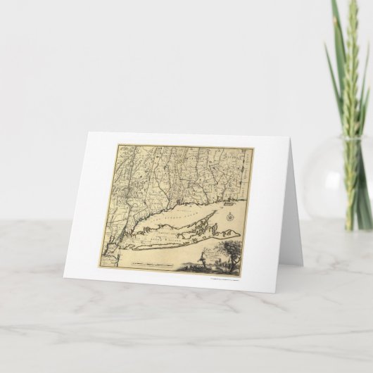 Long Island und Connecticut-Karte 1780 Karte (Vorderseite)