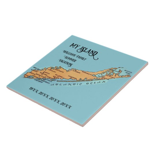 Long Island - Vacation Memory Keramik Tile Fliese (Seite)