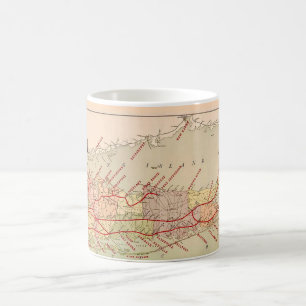 Long Island Vintage-Karten-Tasse Kaffeetasse