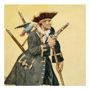 „Long John Silver“ aus „Treasure Island“ Fotodruck