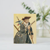 "Long John Silver" von "Treasure Island" Postkarte (Stehend Vorderseite)
