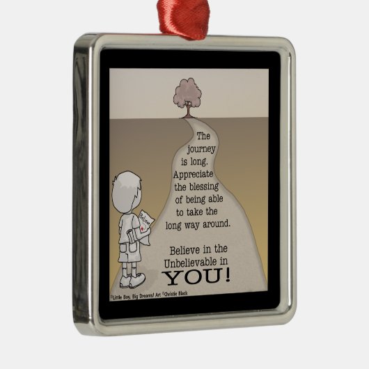 Long Journey Silbernes Ornament (Rechts)