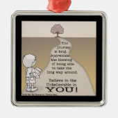 Long Journey Silbernes Ornament (Vorne)