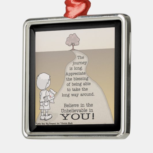 Long Journey Silbernes Ornament (Links)