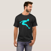 Long Jump - Cyan T-Shirt (Vorne ganz)