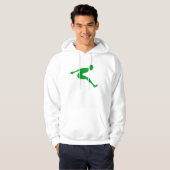 Long Jump, grün Hoodie (Vorne ganz)