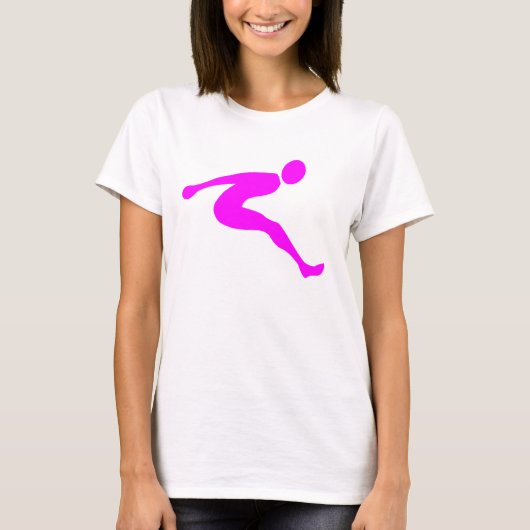 Long Jump - Magenta T-Shirt (Vorderseite)