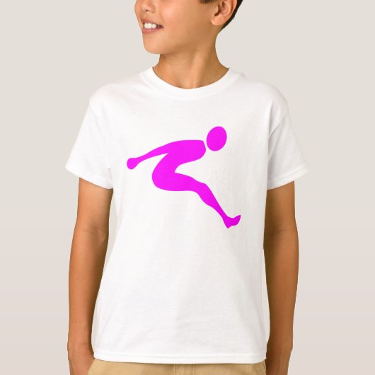 Long Jump - Magenta T-Shirt (Vorderseite)