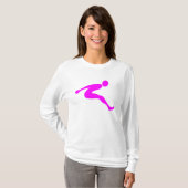 Long Jump - Magenta T-Shirt (Vorne ganz)