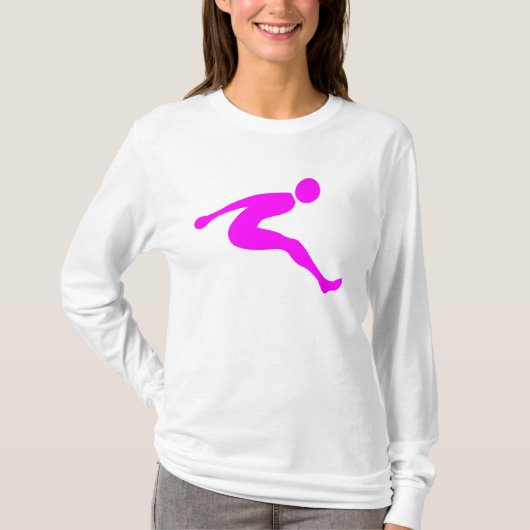 Long Jump - Magenta T-Shirt (Vorderseite)