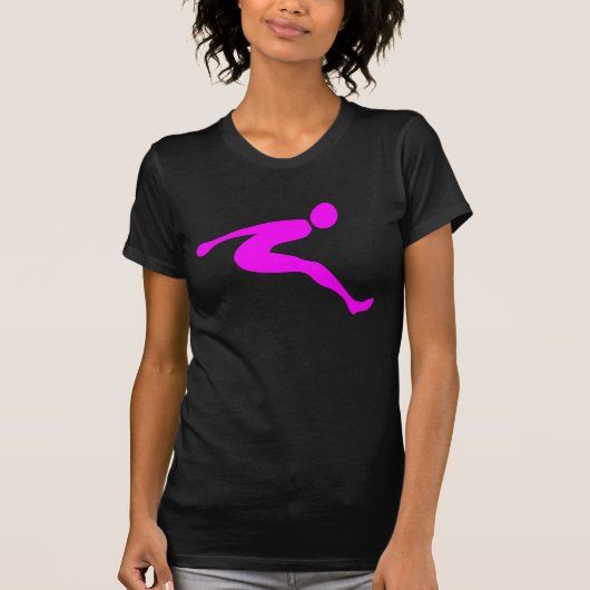 Long Jump - Magenta T-Shirt (Vorderseite)