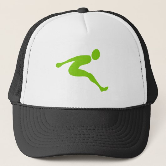 Long Jump - Martian Green Truckerkappe (Vorderseite)