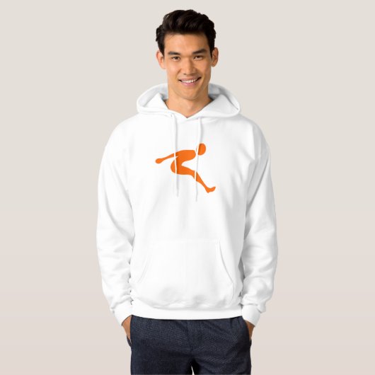 Long Jump - Orange Hoodie (Vorne ganz)