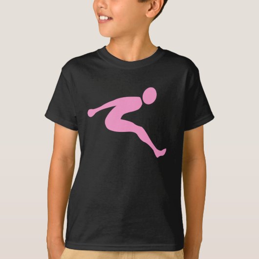 Long Jump - Pink T-Shirt (Vorderseite)