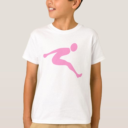 Long Jump - Pink T-Shirt (Vorderseite)