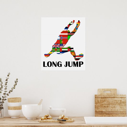 Long Jump Poster (Küche)