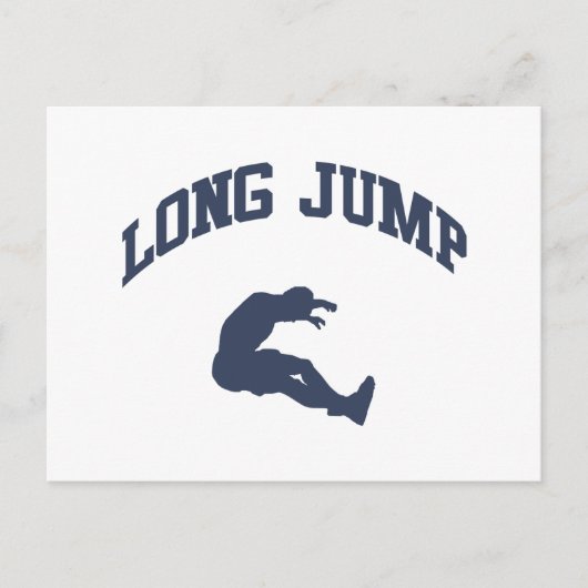 Long Jump Postkarte (Vorderseite)